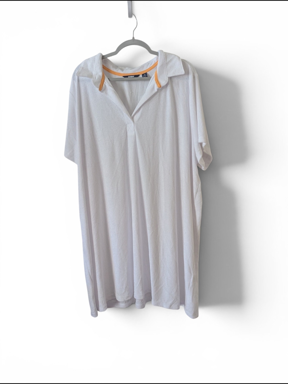 NWT Lands' End White Beach Cover Up
